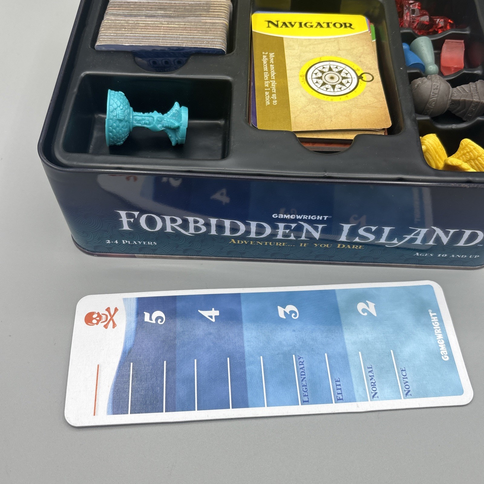 Forbidden Island Gamewright 2010 Cooperative Board Game Tin Mensa Award