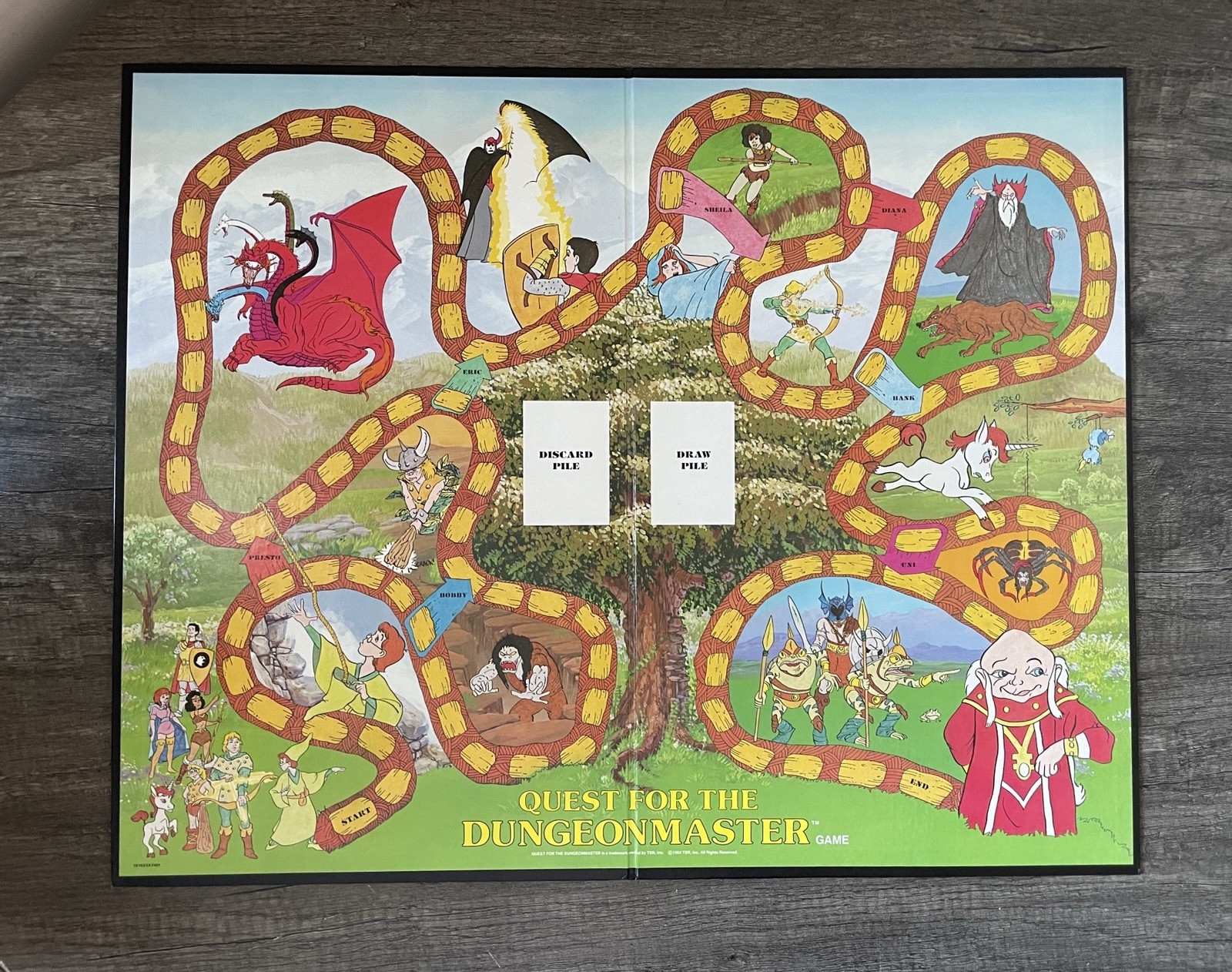 TSR Quest For The DungeonMaster Board Game 1984 Dungeons & Dragons 100% COMPLETE