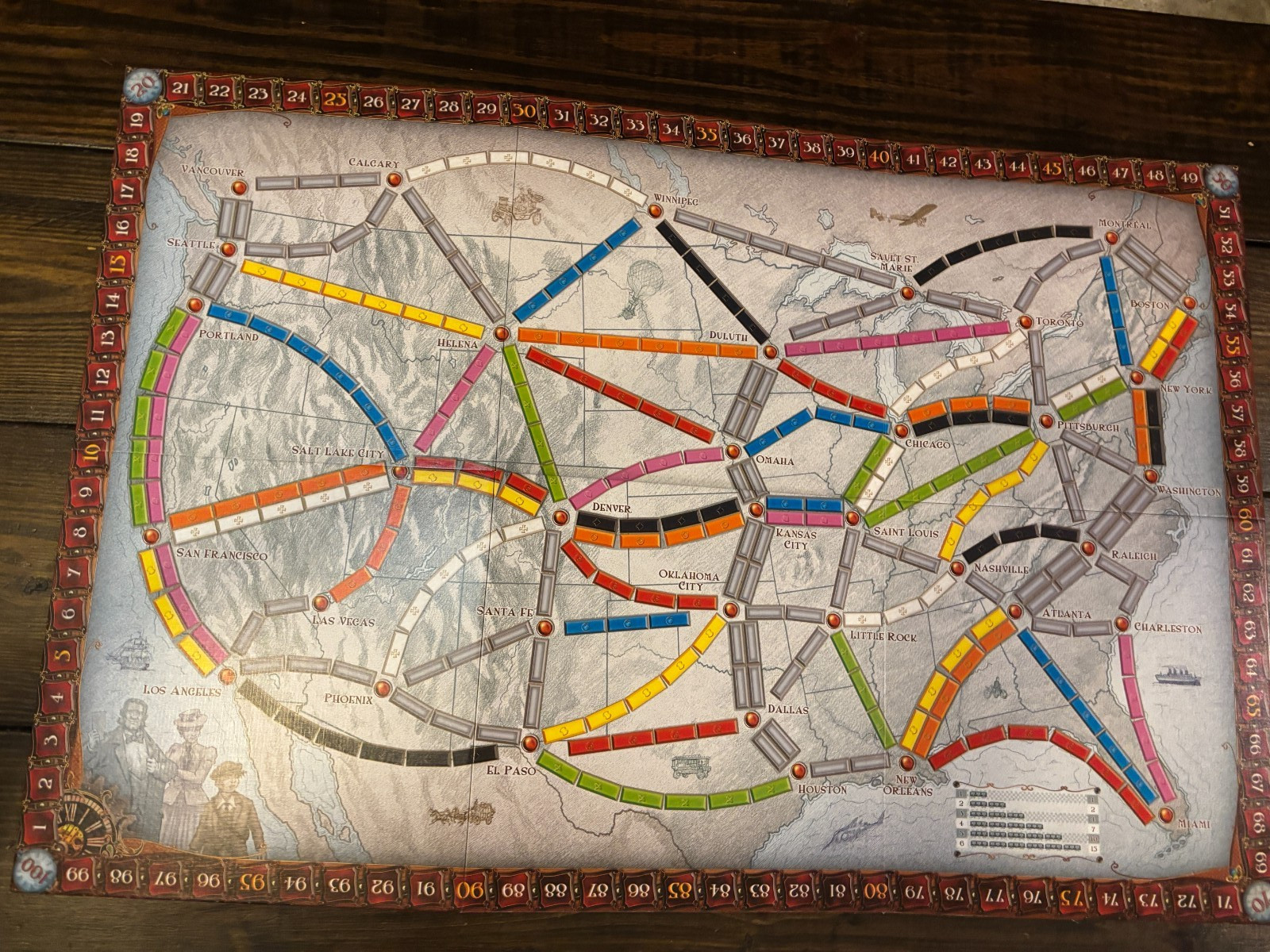 Ticket to Ride Board Game Days of Wonder Alan R Moon North America Complete