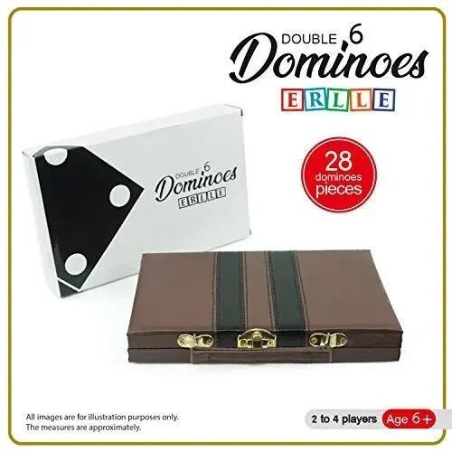 Dominos Jumbo Set Game. Premium Classic 28 Pieces Double Six Domino. Durable ..