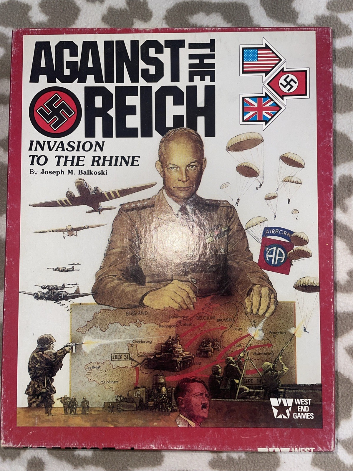 West End Games. 1986. Against The Reich. Invasion To The Rhine. VGC.
