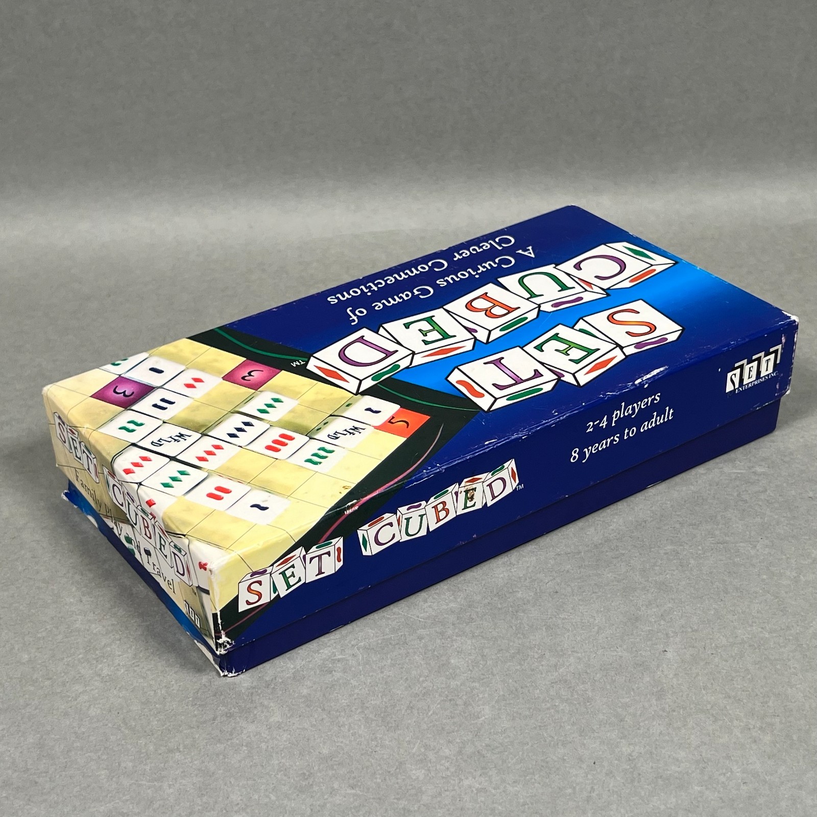 SET Cubed Abstract Strategy Dice Board Game SET Enterprises 2007 Complete NICE