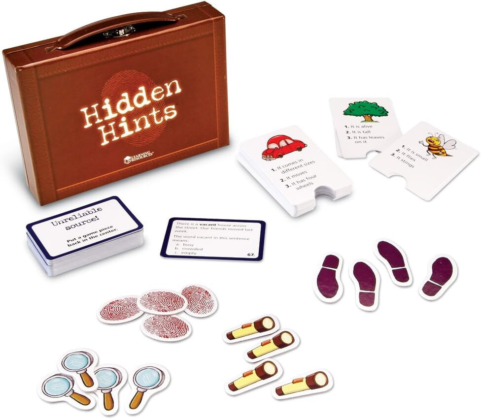 Learning Resources Hidden Hints Mystery Word Game Reading Comprehension Context