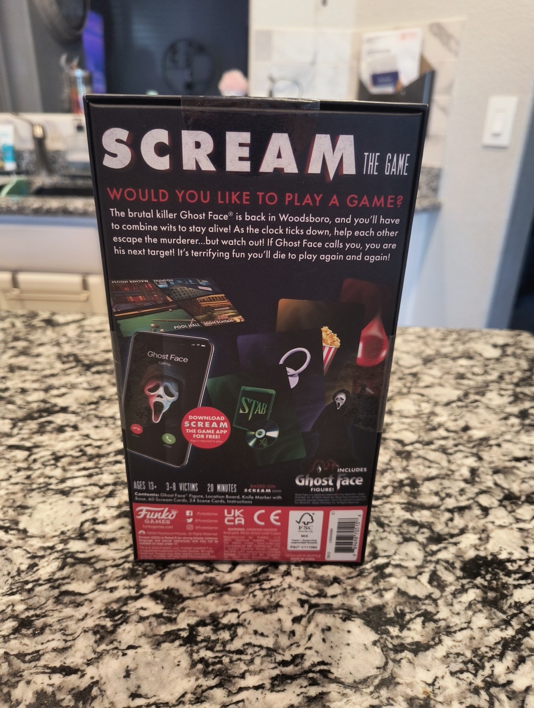 Funko Scream The Game 3-8 Players Ages 13+ Ghostface Figure New Sealed