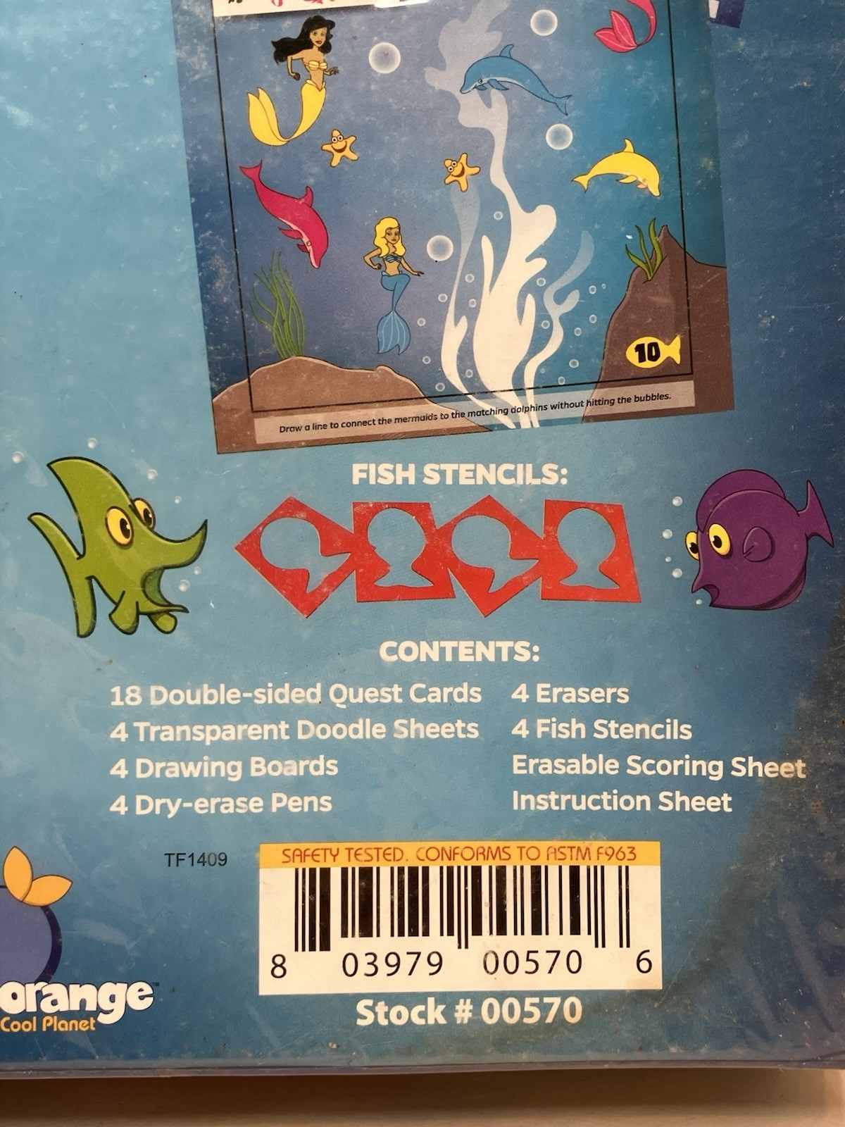 Doodle Quest Deep Sea Adventure Game Blue Orange – SEALED *Read*