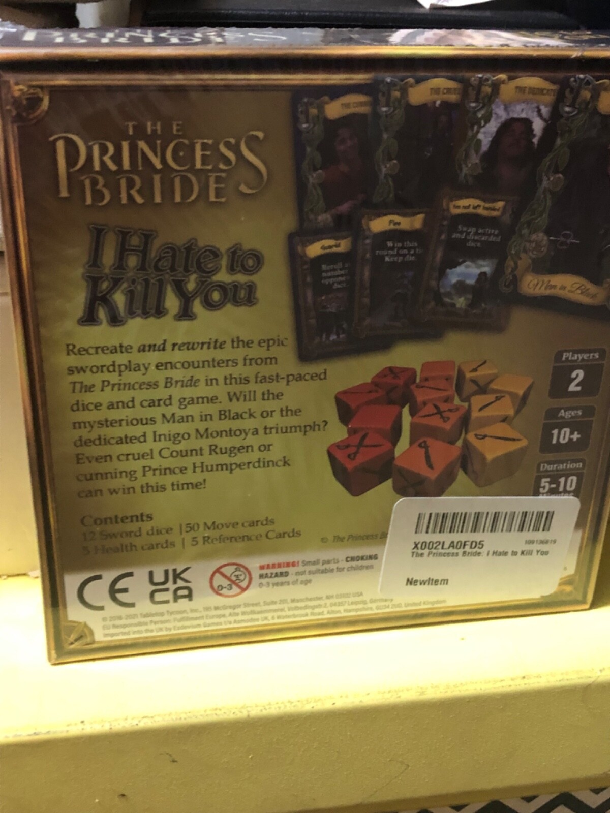 The Princess Bride: I Hate to Kill You – Board Game – Spark Works Sealed NIB