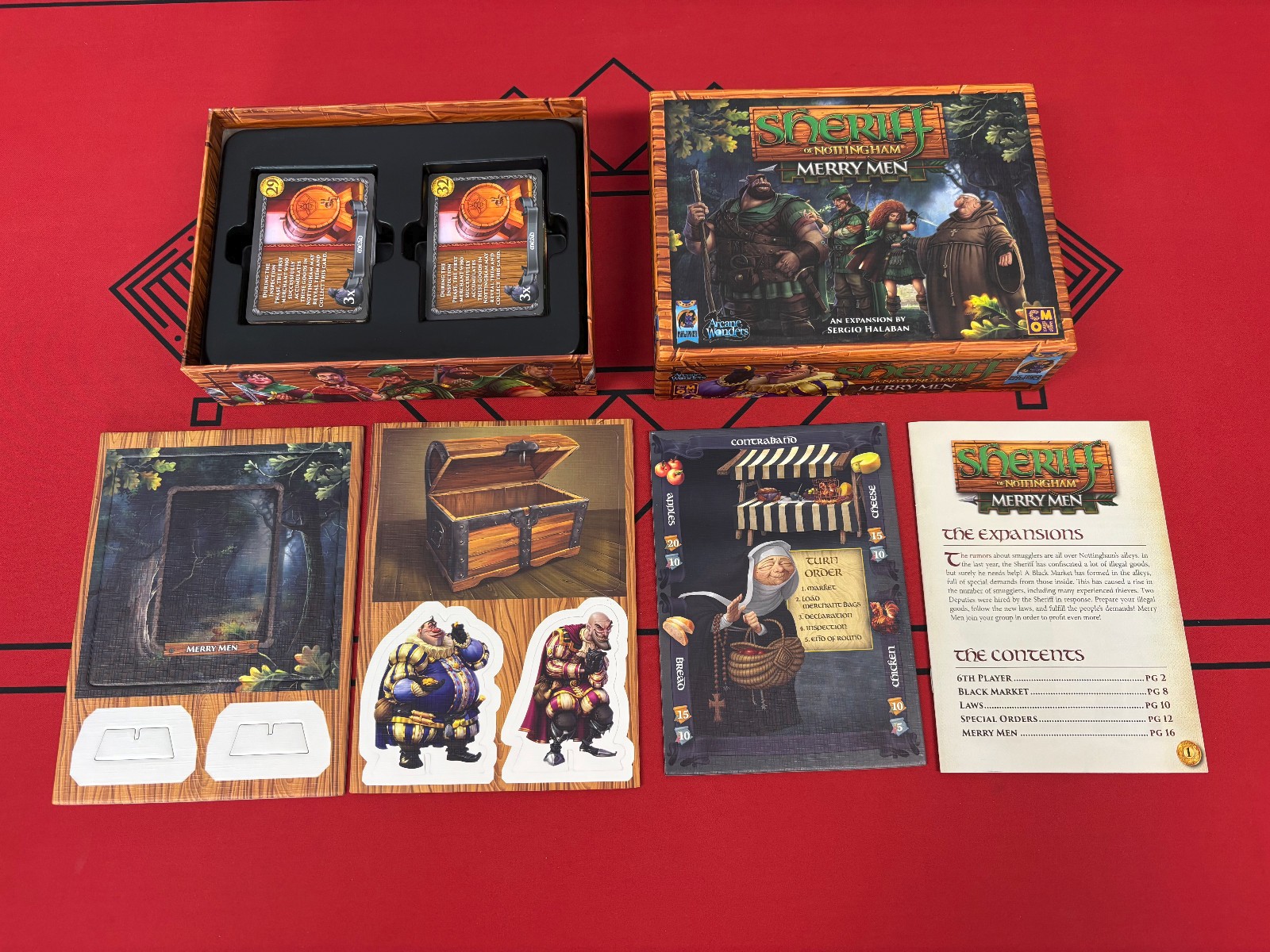 Sheriff of Nottingham + Merry Men, 2018 Promo Pack, Extra Bags (Rare OOP 1st Ed)