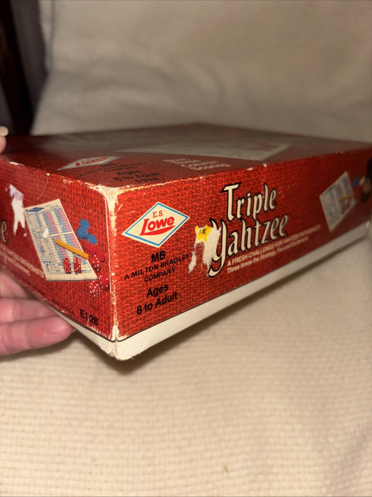 Vintage 1973 Triple Yahtzee Dice Game, No Instruction Book, Multiple Score Pads