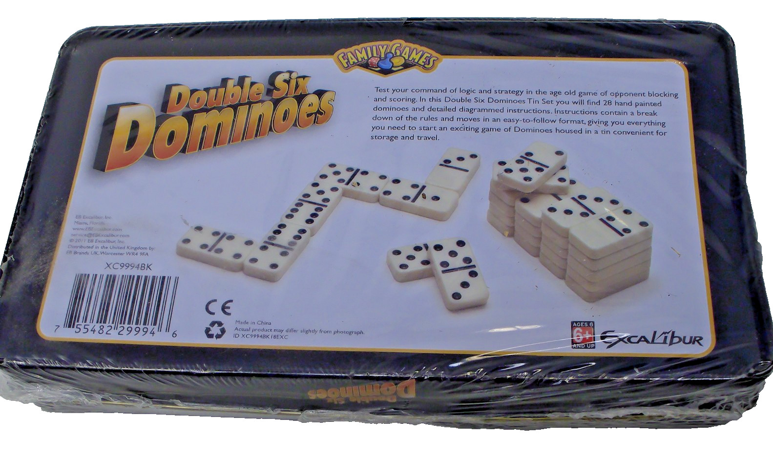 Double Six Dominoes Game Strategy 28 Piece Family Game New