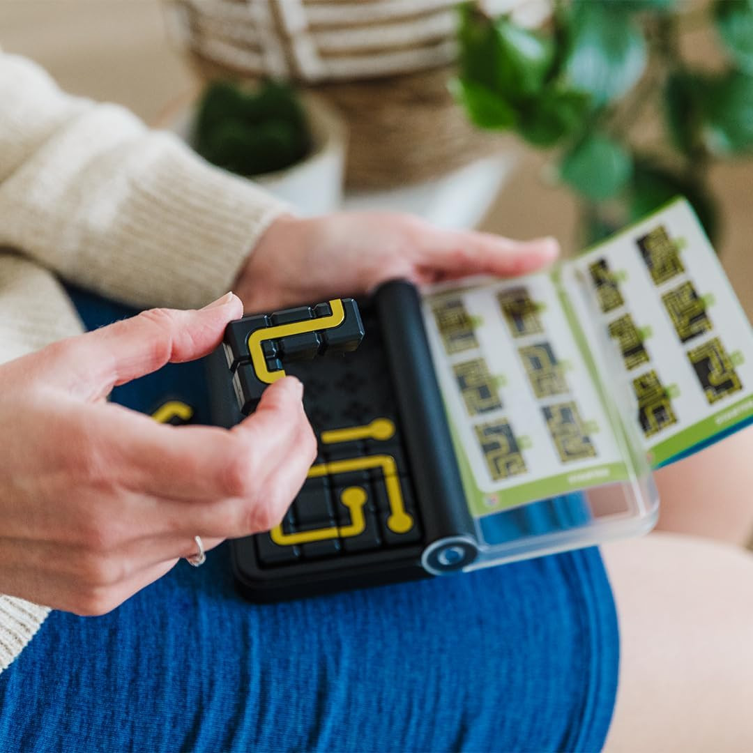 Smartgames IQ Circuit Portable Travel Game with 120 Challenges for Ages 8-Adult