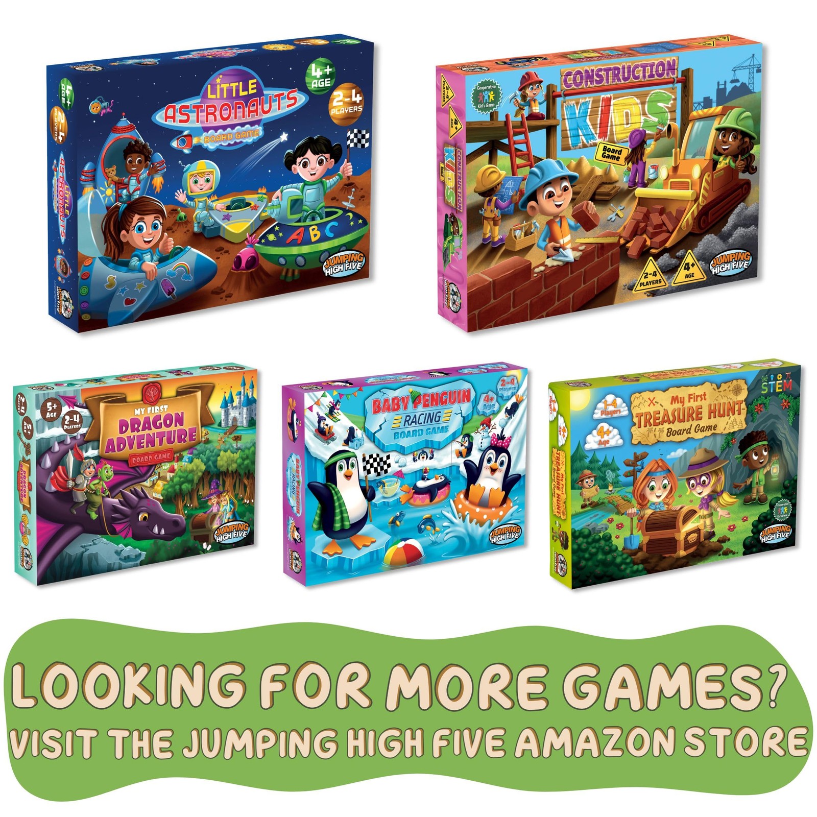 My First Theme Park Board Game for Ages 5+- Build an Amusement Park with Cute…