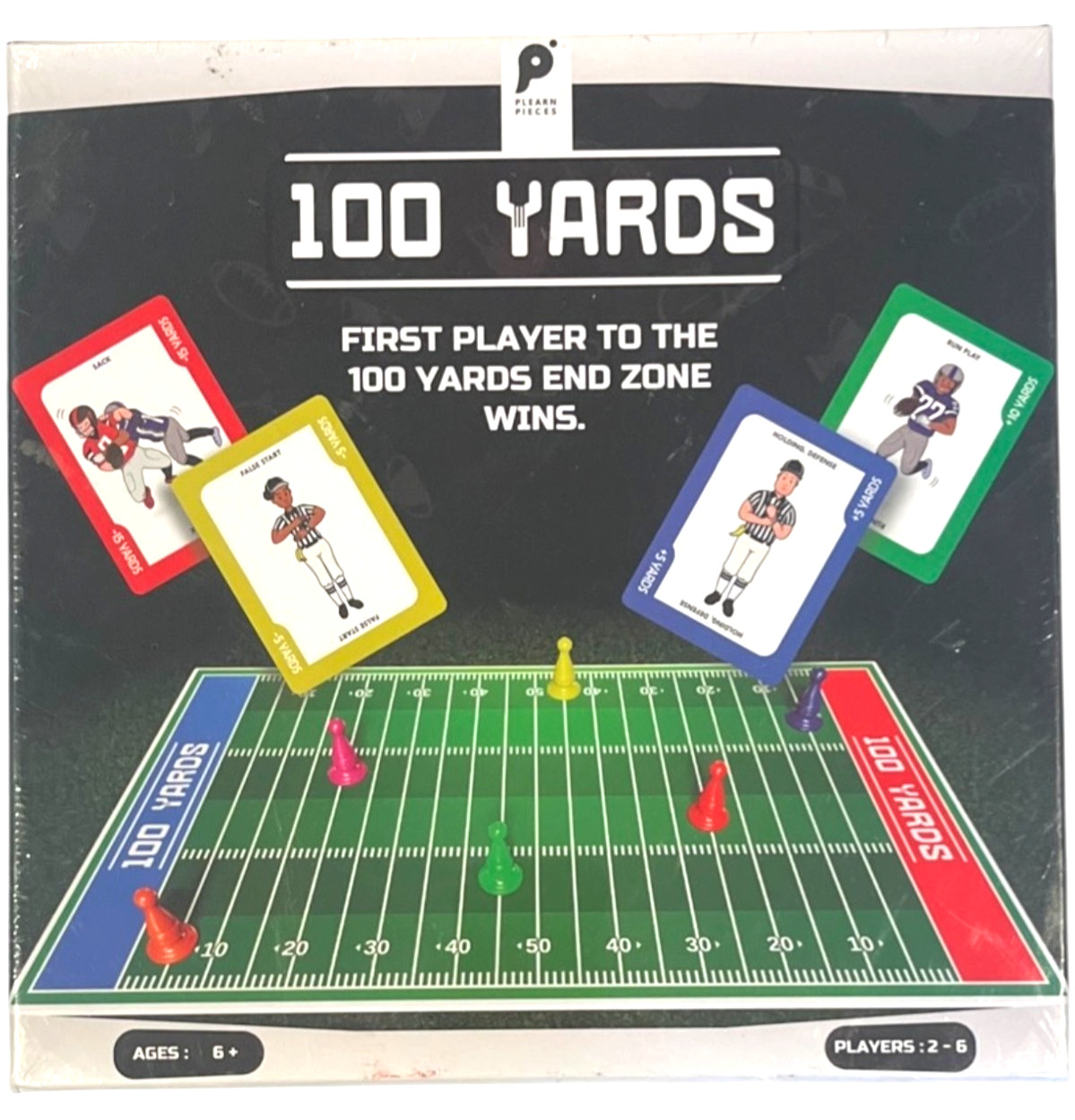 Plearn Pieces 100 Yards Family Football Game 1st Player To 100 Yards End Zone