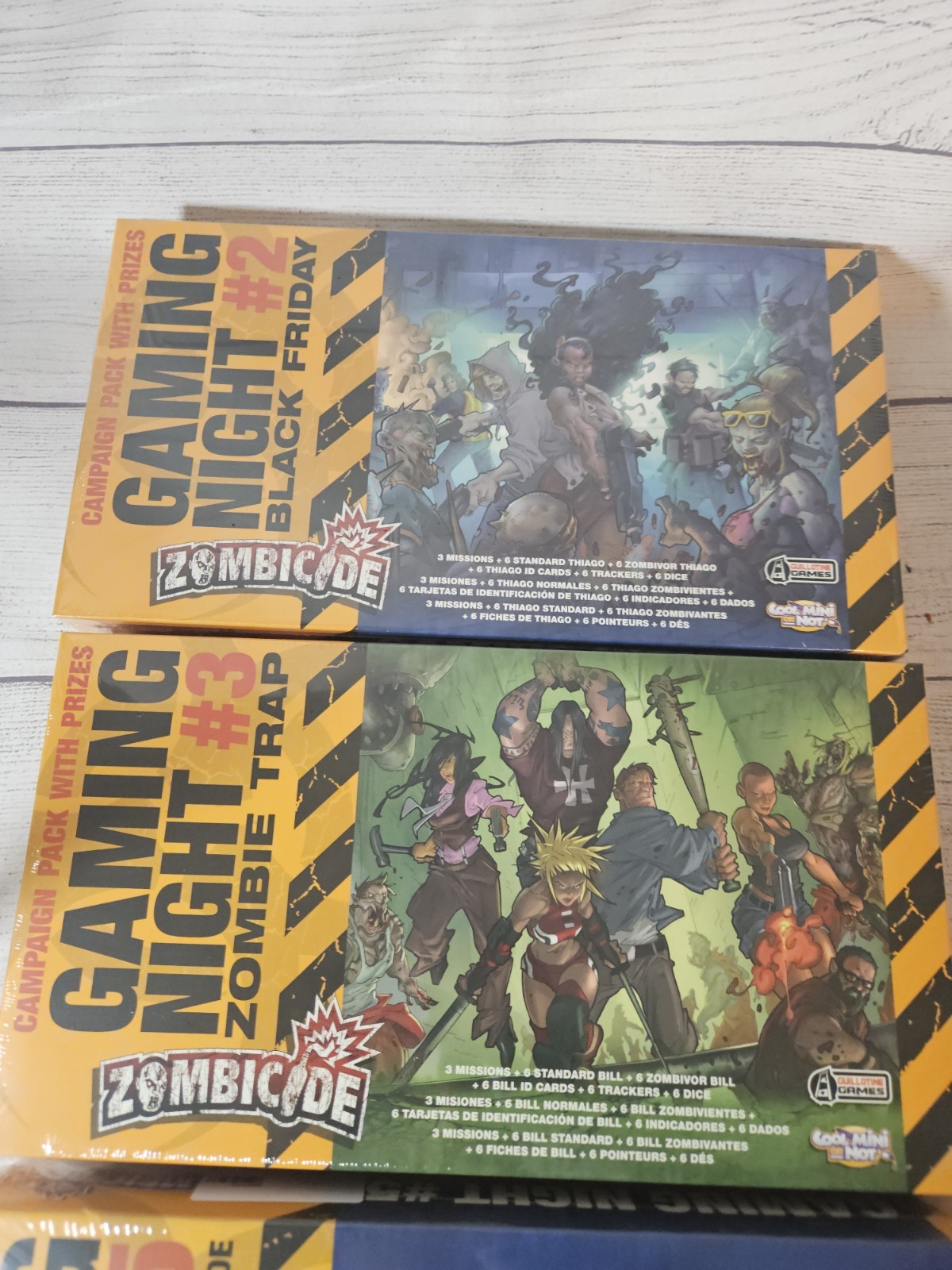 Zombicide Gaming Night #2 #3 #5 – NEW/SEALED-Cool Mini-Campaign Pack w/ Prizes
