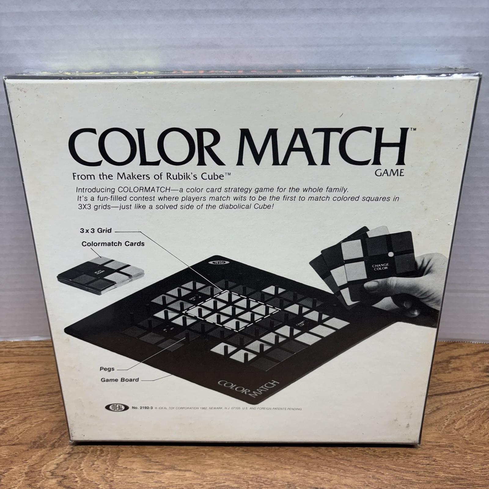 Vintage Board Game Color Match Rubiks Cube Makers Ideal 1982 * FACTORY SEALED*