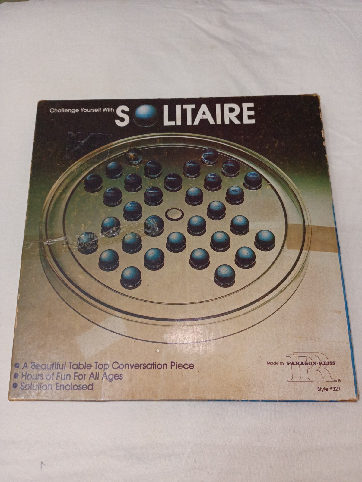 1981 Solitaire Game By Reiss Game Inc #327 Missing 2 Marbles