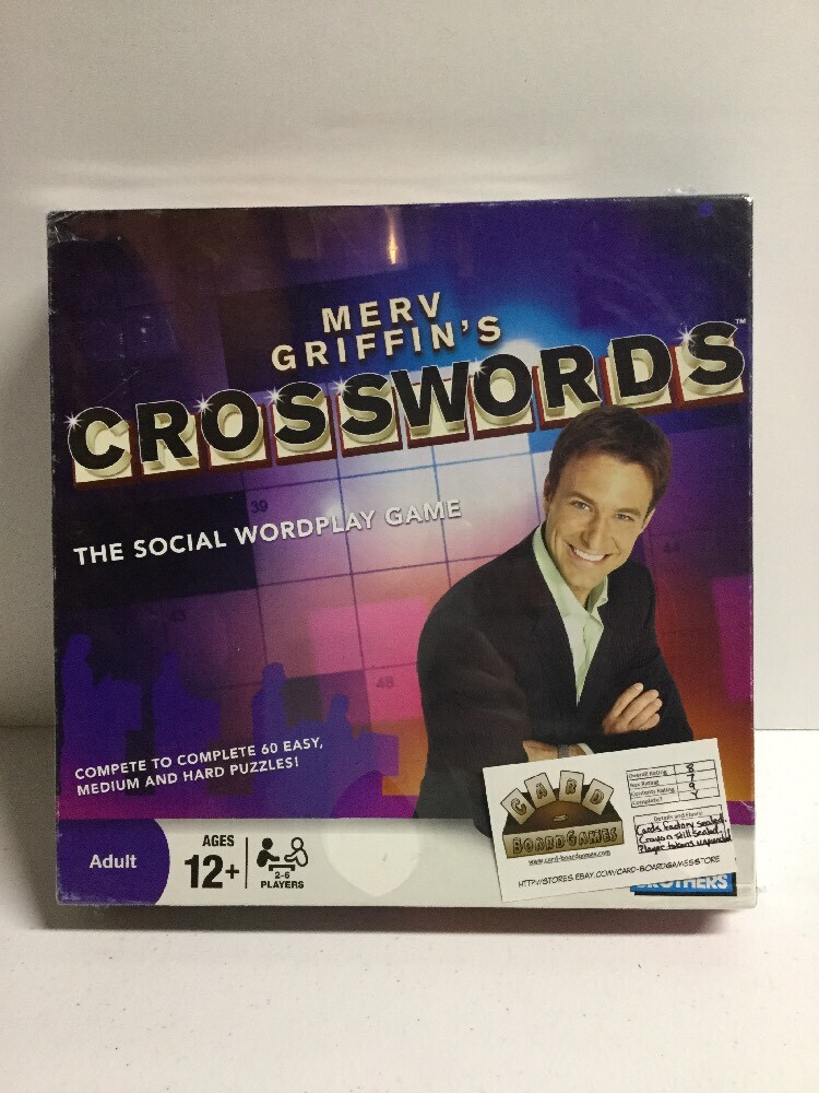 2008 Merv Griffin’s Crosswords Social Wordplay Board Game Complete!