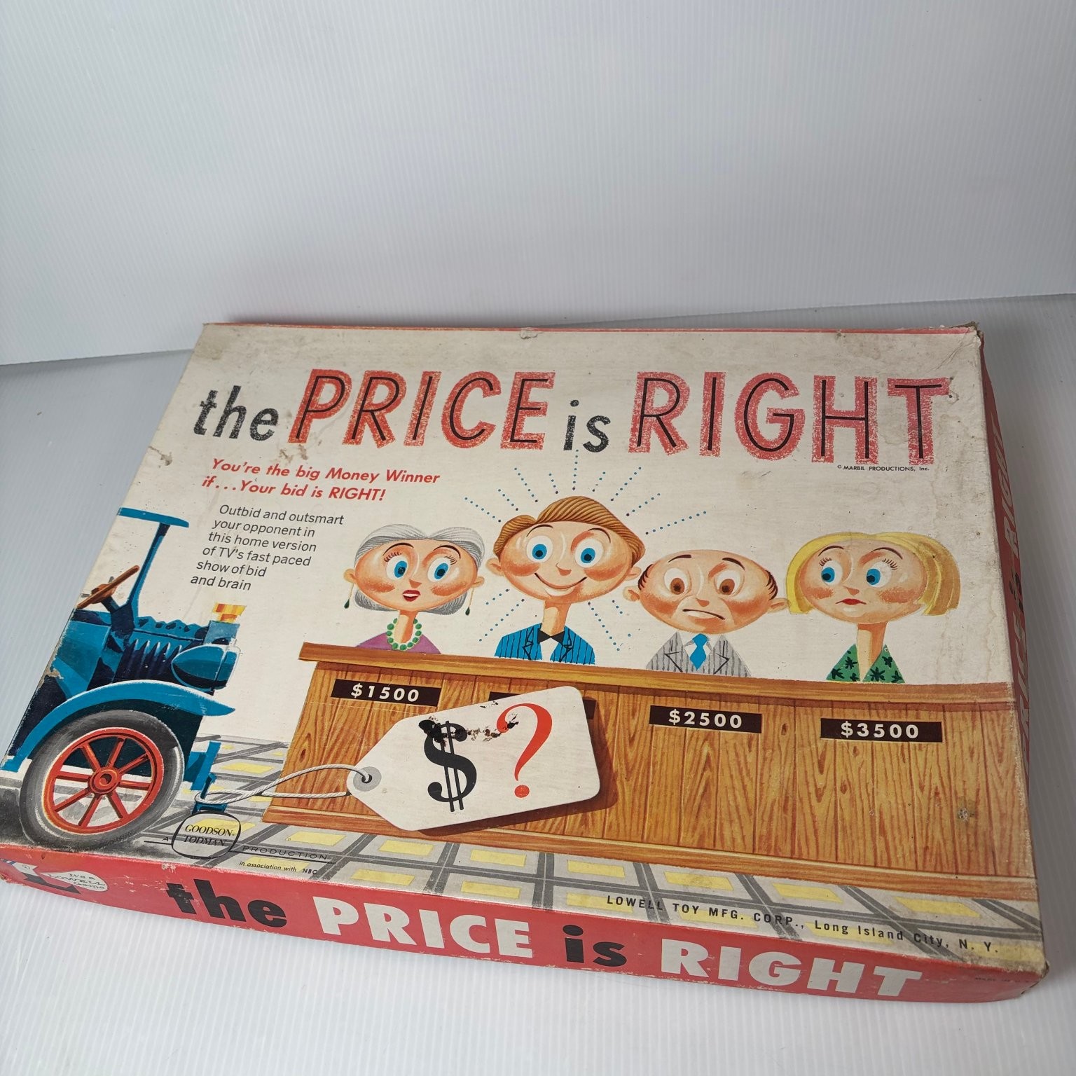 The Price is Right Lowell Toy Mfg. Board Game 2-4 Players 1950s Complete