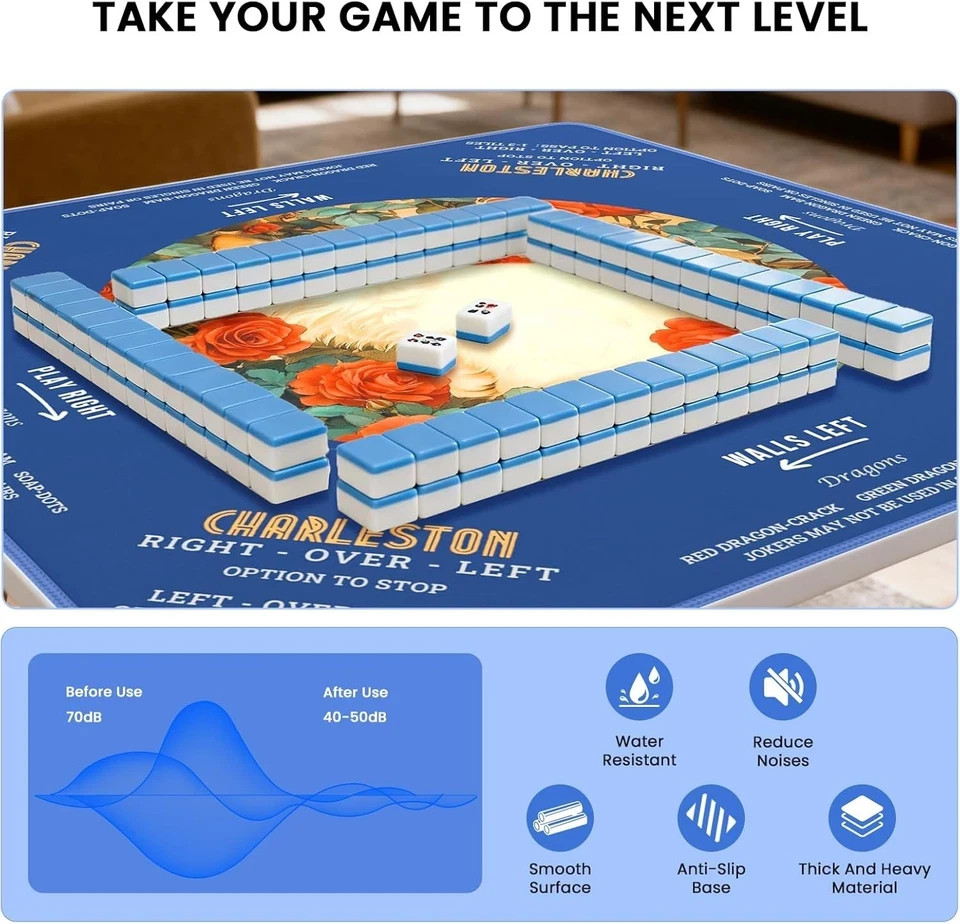 Mahjong Mat for Table, Mah Jongg Mat, Mahjong Mats, Mahjong Set Mahjong Table Cl