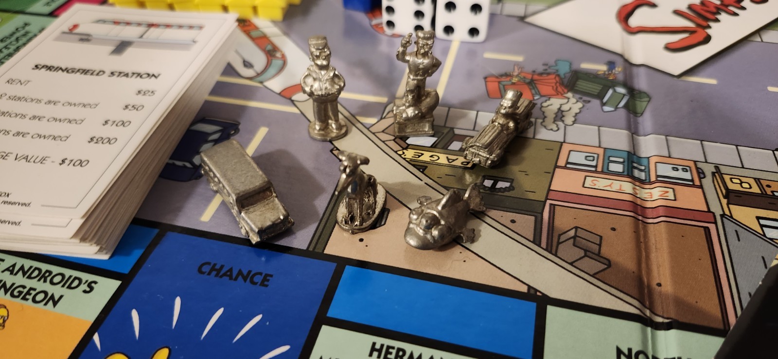 Rare UK Version The Simpsons Monopoly 2003 Boardgame 99% Complete USA SHIPPER