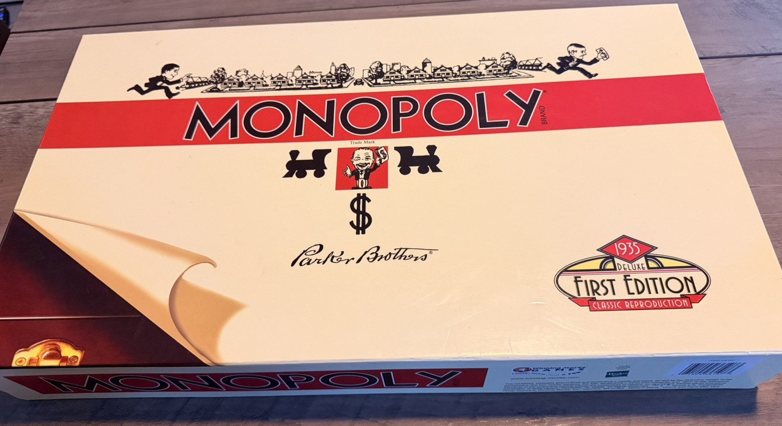 Monopoly Deluxe First Edition 1935 Reproduction 2005 Wooden Case Complete PB