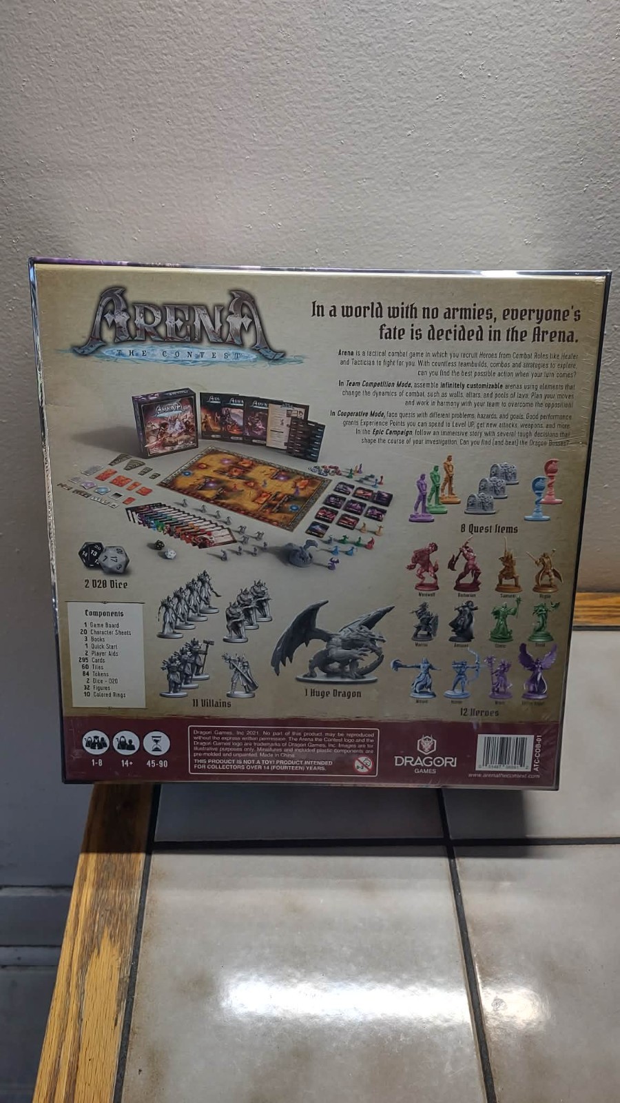 Arena The Contest Board Game Tanares Adventures Dragori Games Complete Fantasy
