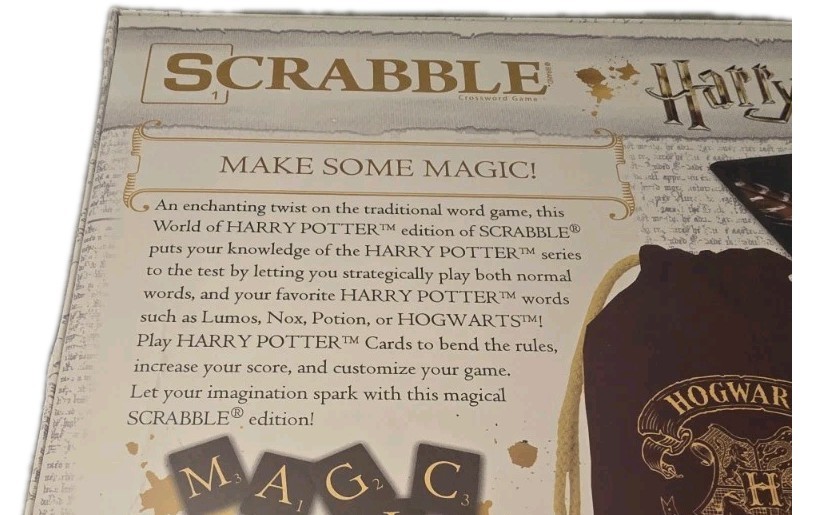 Harry Potter Scrabble Game – Brand New – Sealed Box – Complete