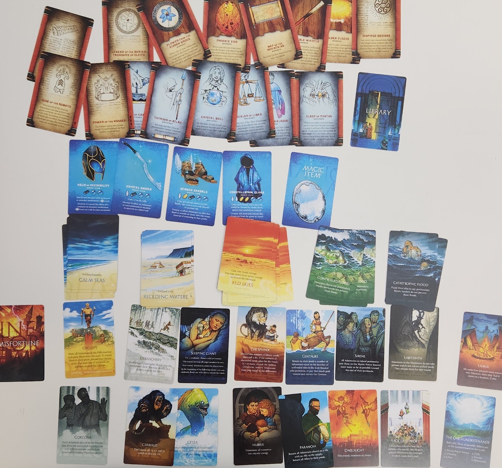 Atlantis Rising Monstrosities+Core Game+Extras Kickstarter by Elf Creek (NIS)