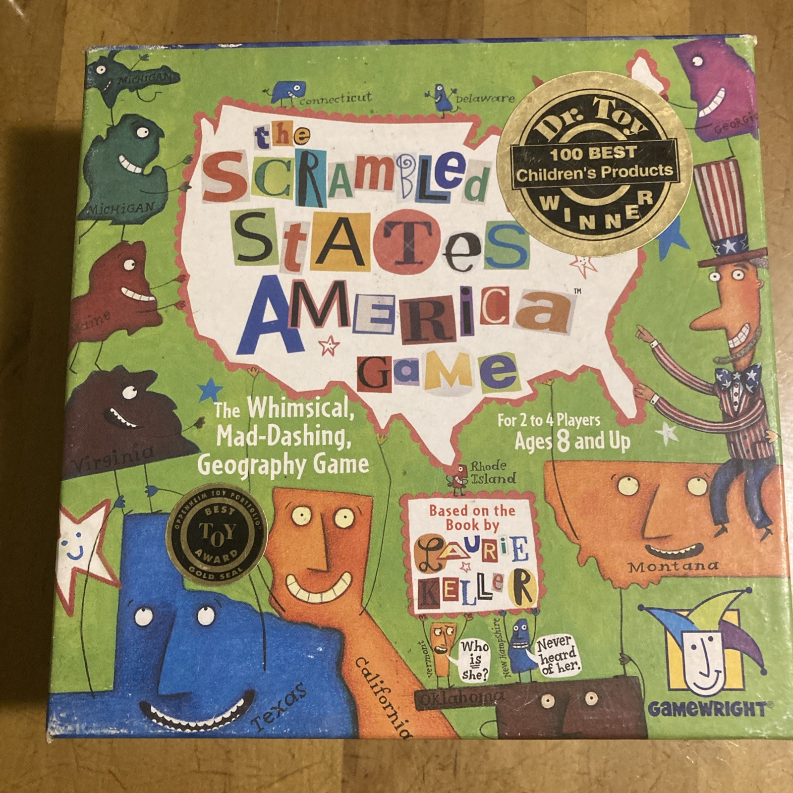 🤩🤩🤩 The Scrambled States of America Card Geography Game 1998 complete