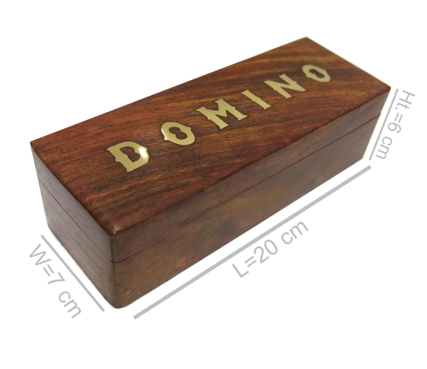 Wooden Domino Game Indoor Outdoor Game Gifts for Adults 8 ” Design may be vary