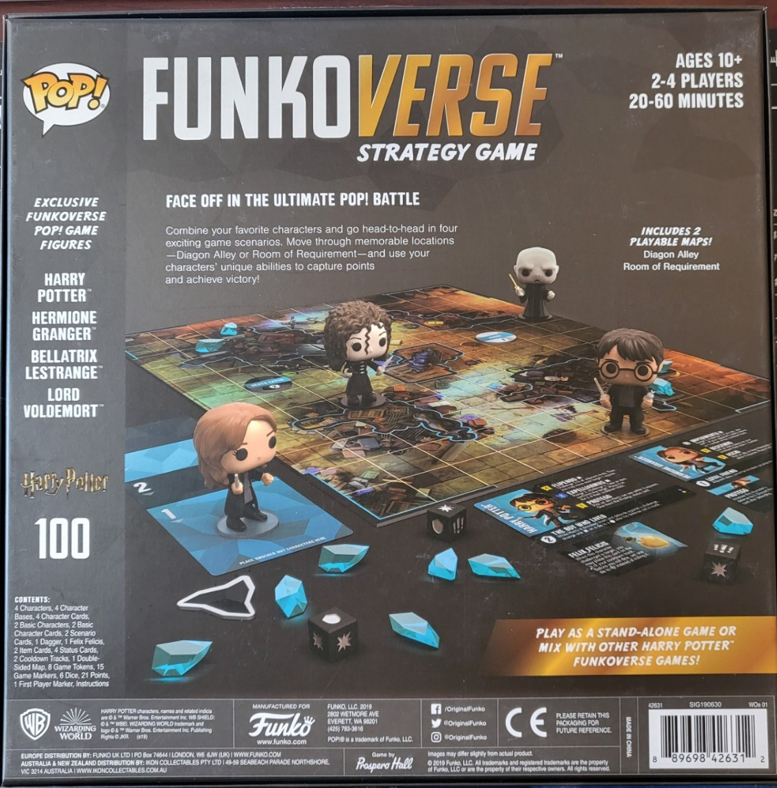 2 POP! FunkoVerse Strategy Game (Harry Potter / Complete in Box) Great Cond.
