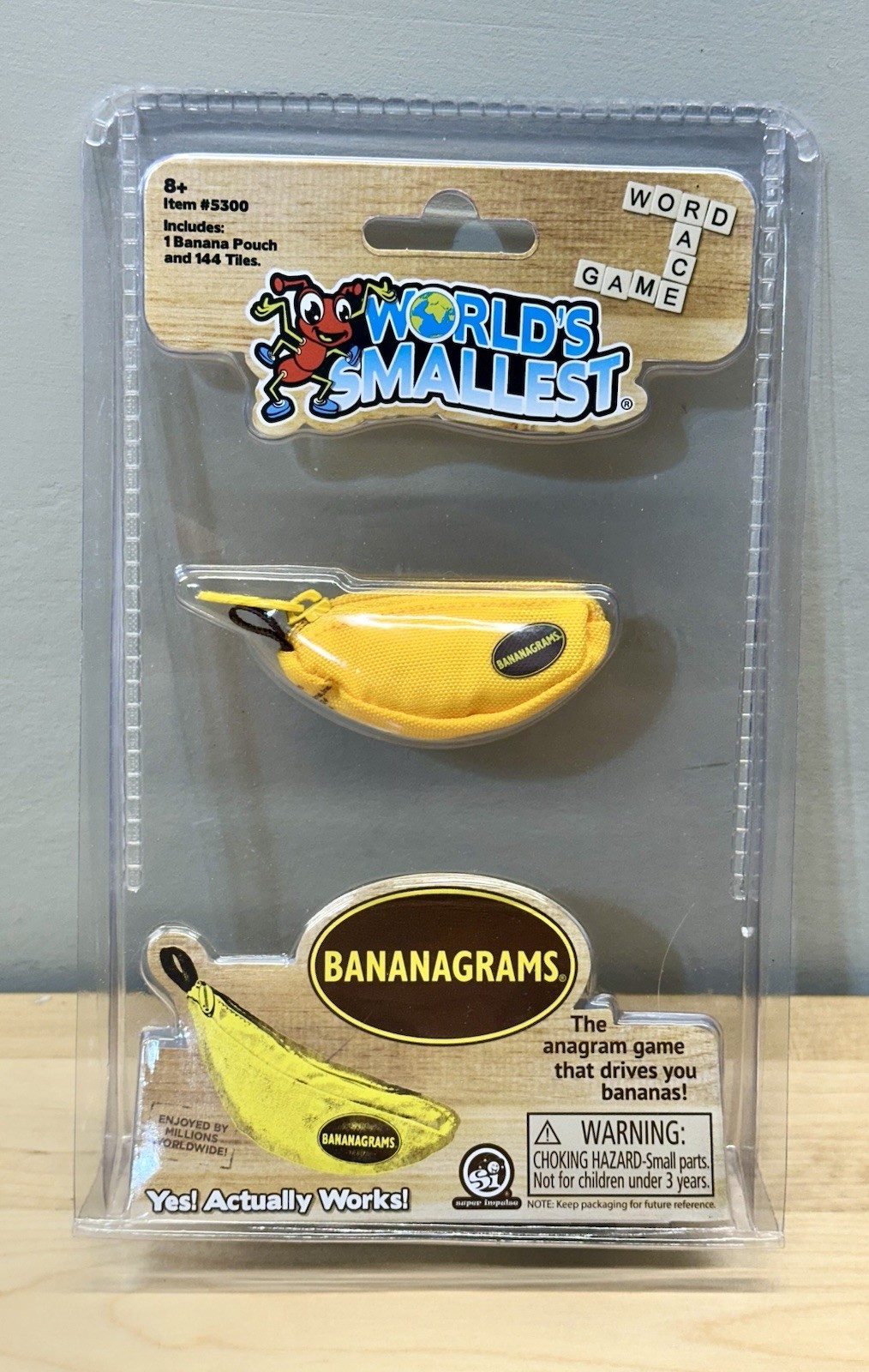 World’s Smallest Bananagrams Anagram Game Tiles 8+ NEW SEALED