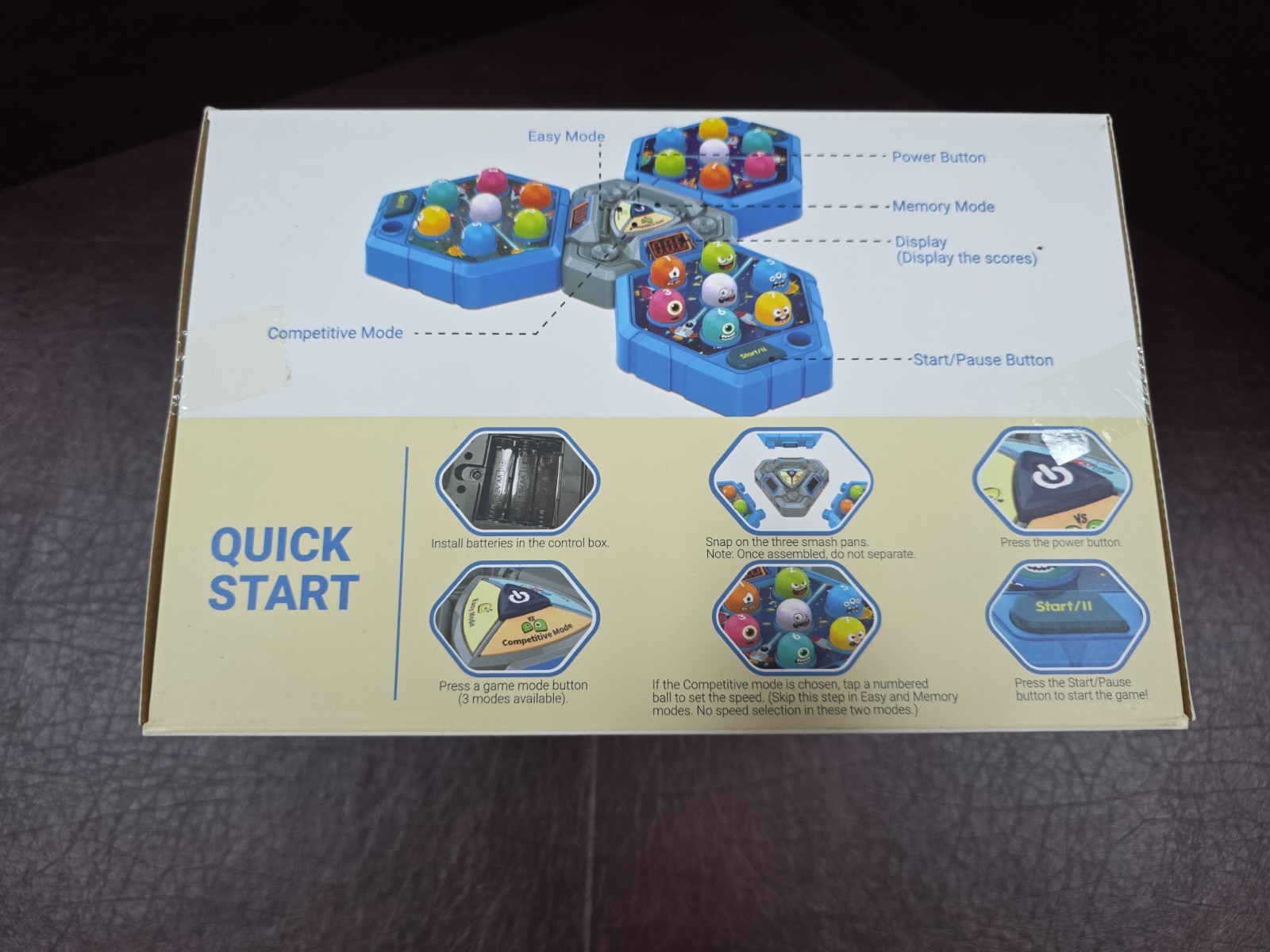 Pounding Toy 3+ 1-3 Players 3 Game Modes, 3 trays
