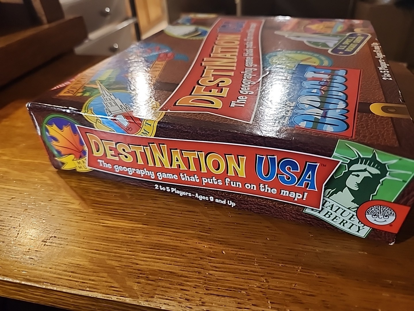 MindWare DESTINATION USA Board Game Learn Geography 50 States Map 2010 COMPLETE
