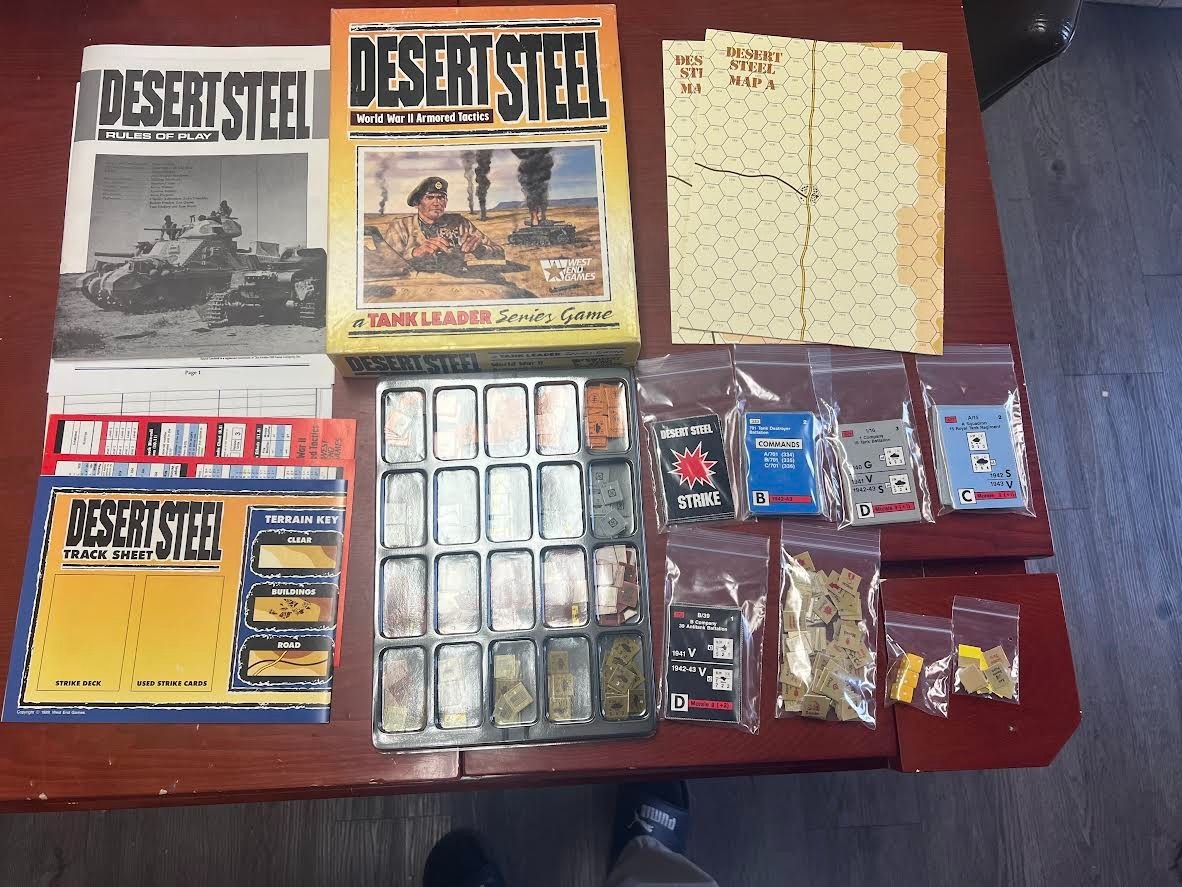 1989 West End Games “Desert Steel” Board Game