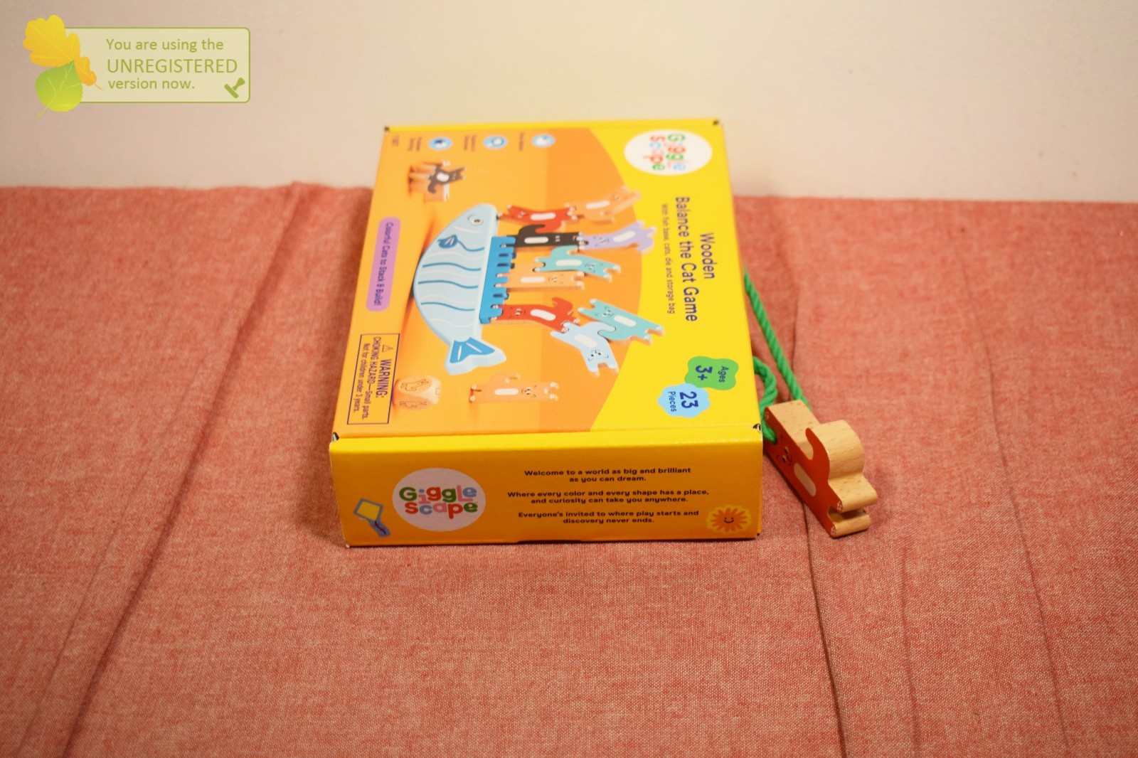 Gigglescape Wooden Balance the Cat Game 23pc