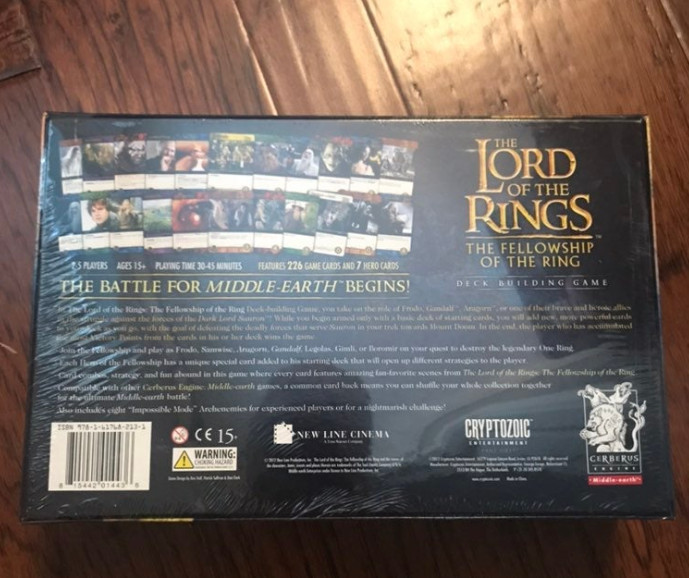 Lord of the Rings The Fellowship of the Ring Deck Building Game lotr NEW