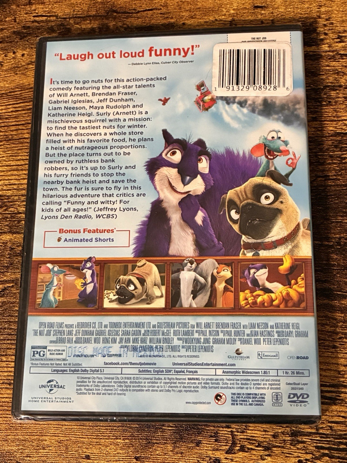 Over the Hedge: Hedge Harvest Board Game w/Free “The Nut Job” New DVD