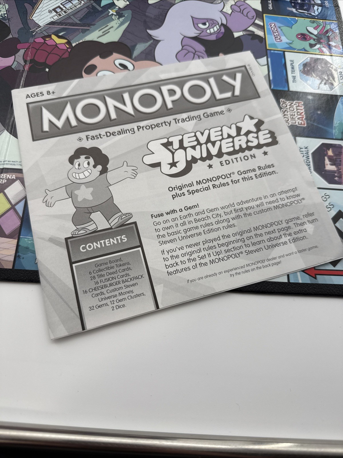 MONOPOLY STEVEN UNIVERSE EDITION USAopoly 2016 Cartoon Network 100% COMPLETE