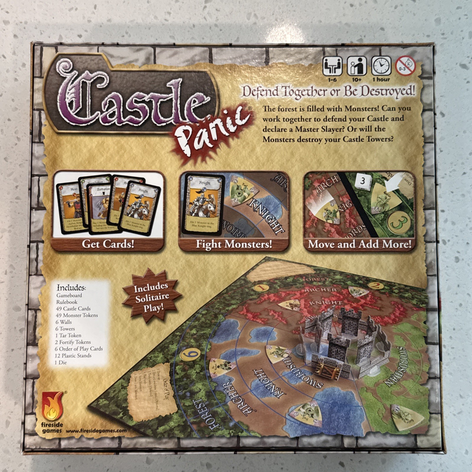 Castle Panic Tower Defense Board Game 1st Edition. Complete
