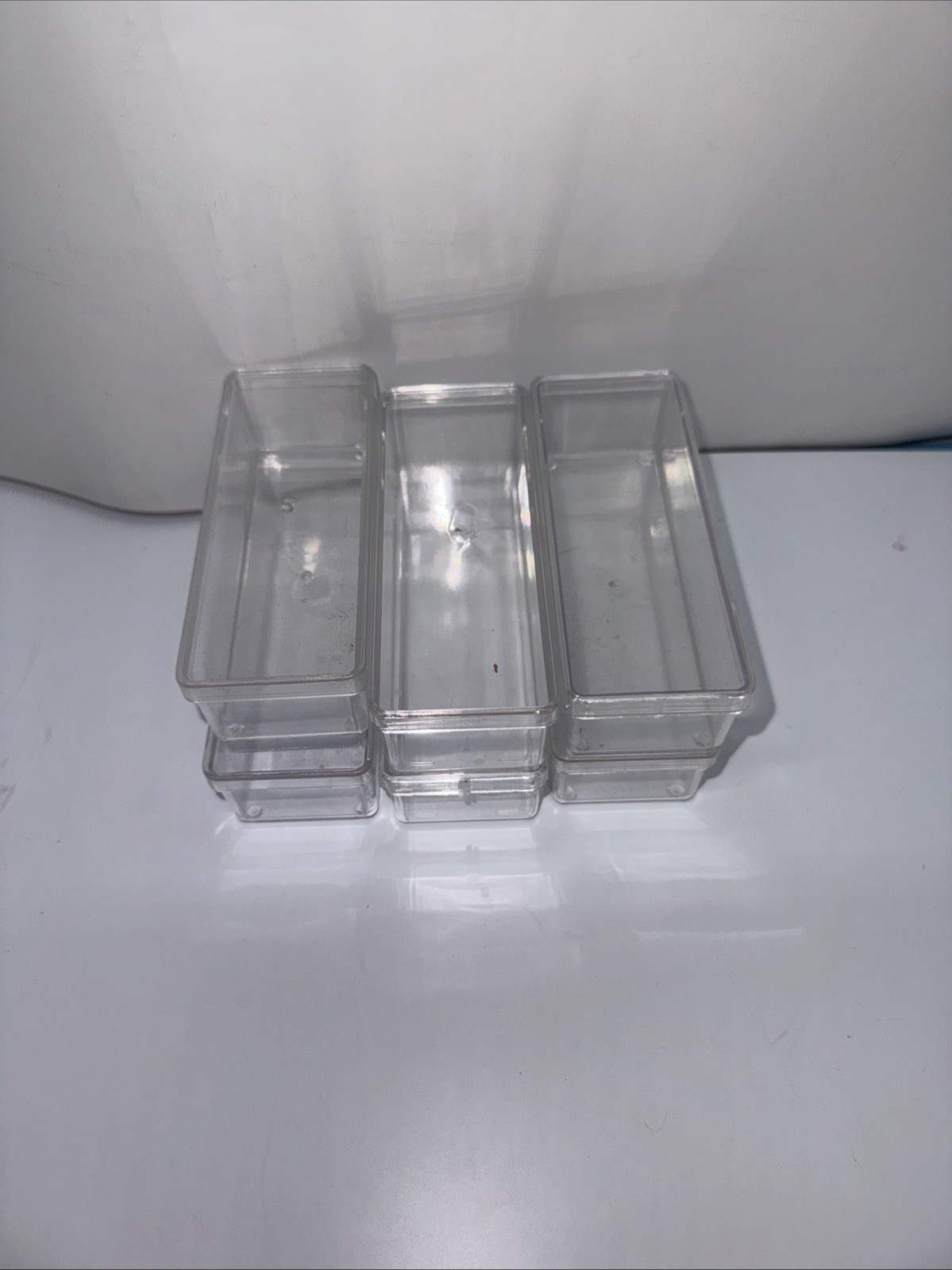 Risk Replacement 6 Plastic Storage Boxes & Lids – Clear Container