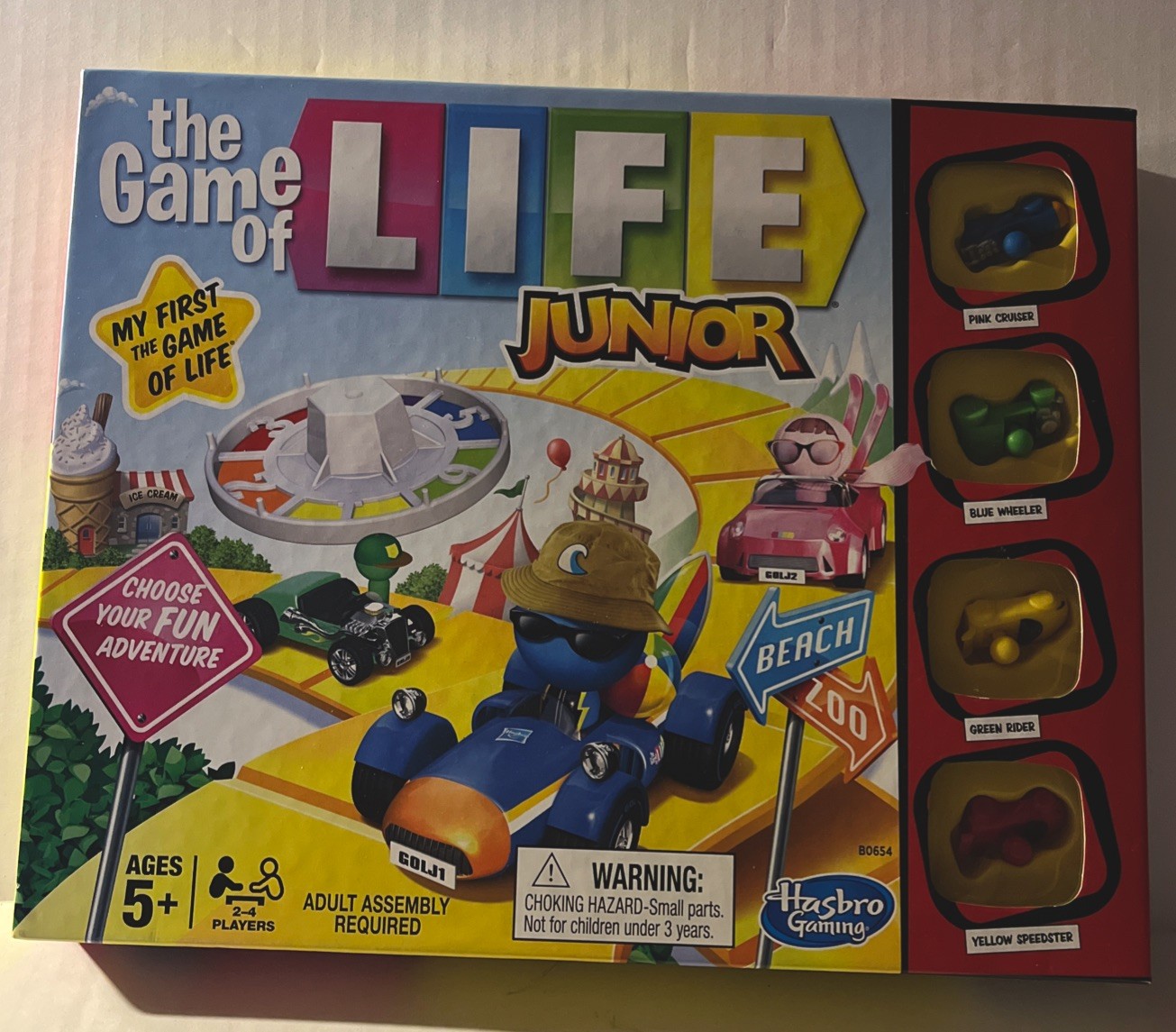 The Game of Life Junior Board Game Hasbro 2016 Complete Family Kids Fun Ages 5+