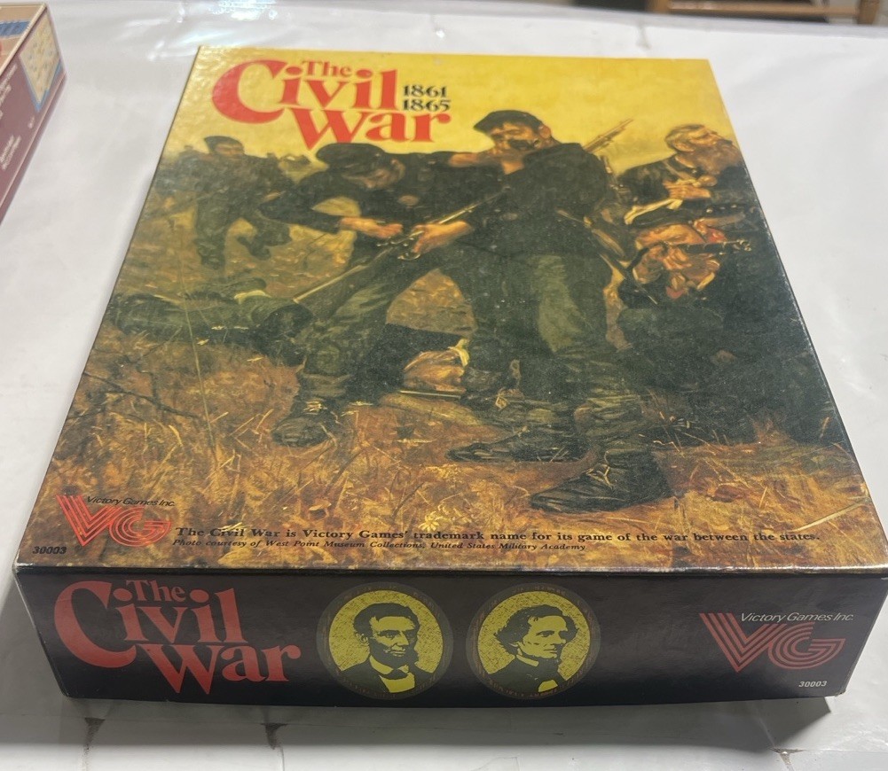 The Civil War 1861–1865 Board Game-Factory Folded Inserts & Unused Feedback Card