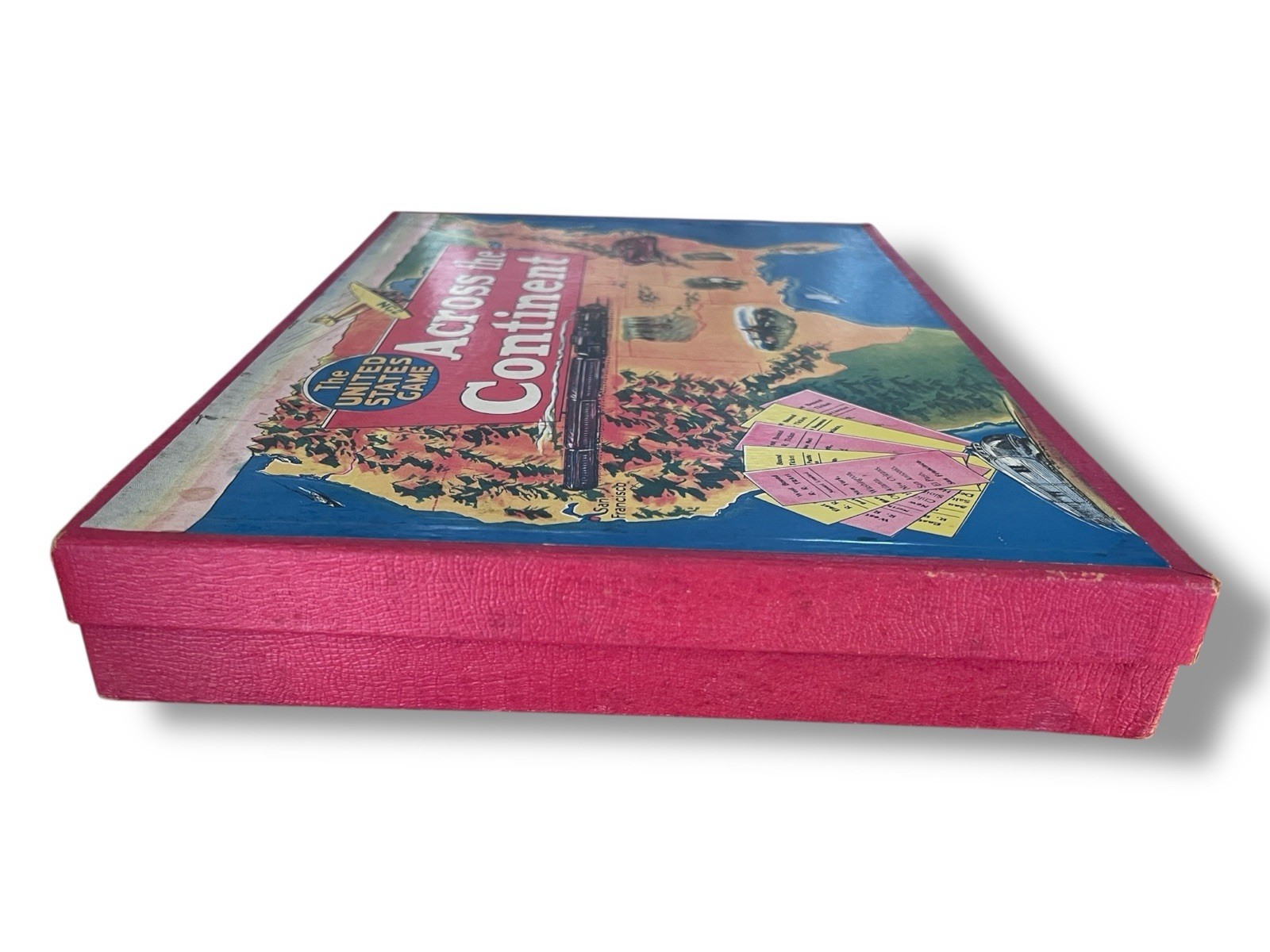 1935 Board Game ACROSS THE CONTINENT Complete In Excellent Condition.