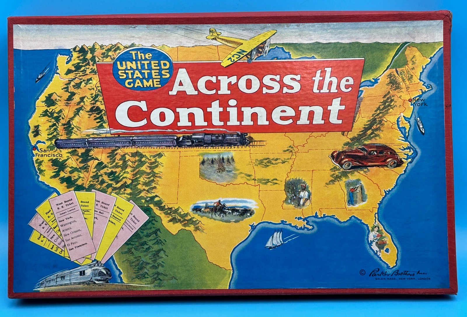 Across the Continent (1935) Parker Brothers Board Game – Complete w/ all Pieces