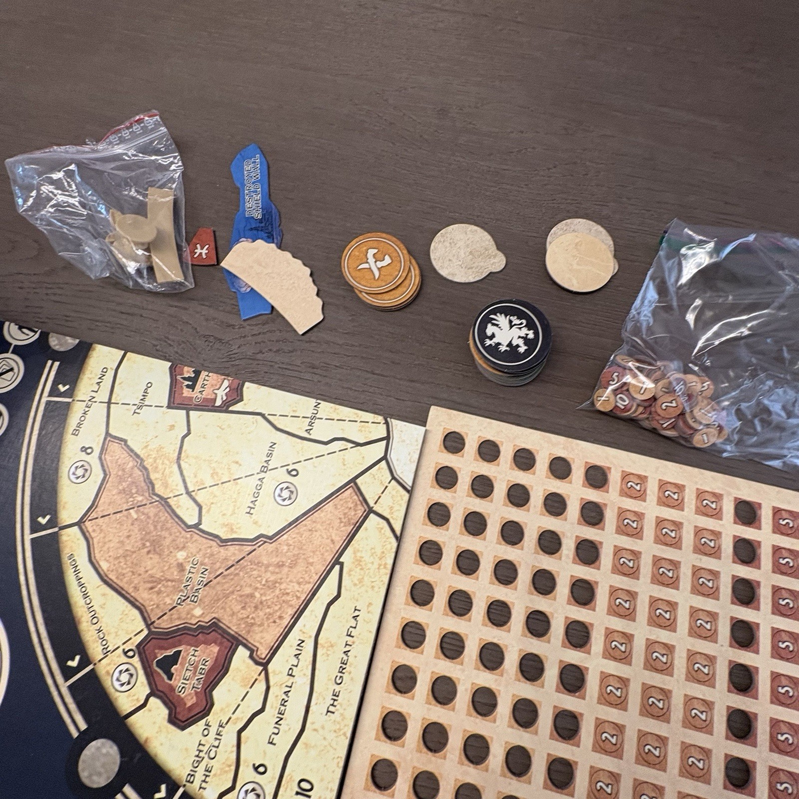 Dune Board Game by Jack Kittredge 2019 Untested As Is – Unsure If Complete