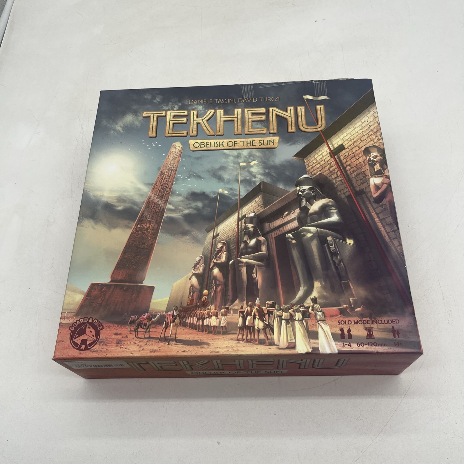 Tekhenu Obelisk of the Sun Board Game 1-4 Players Solo Play Complete