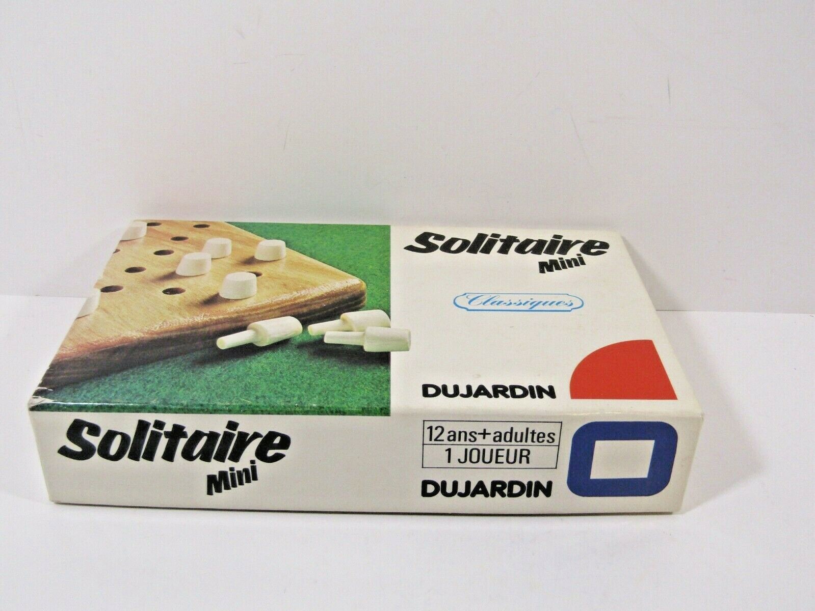 Vintage French Version 1970s Dujardin Classiques Solitaire Mini Peg Game Rare