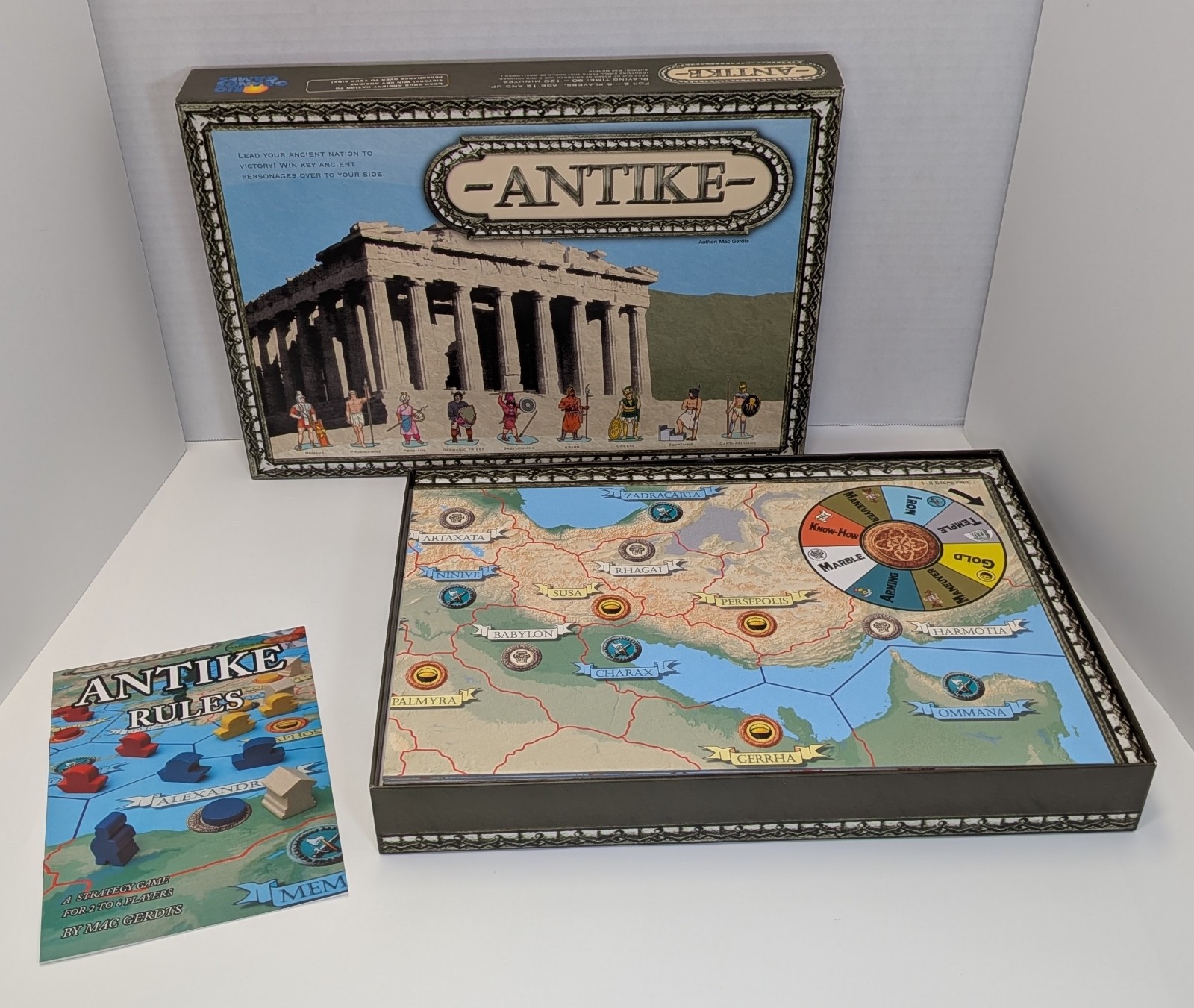 Antike Board Game Rio Grande Games Mac Gerdts Rondel Strategy 2005 Complete