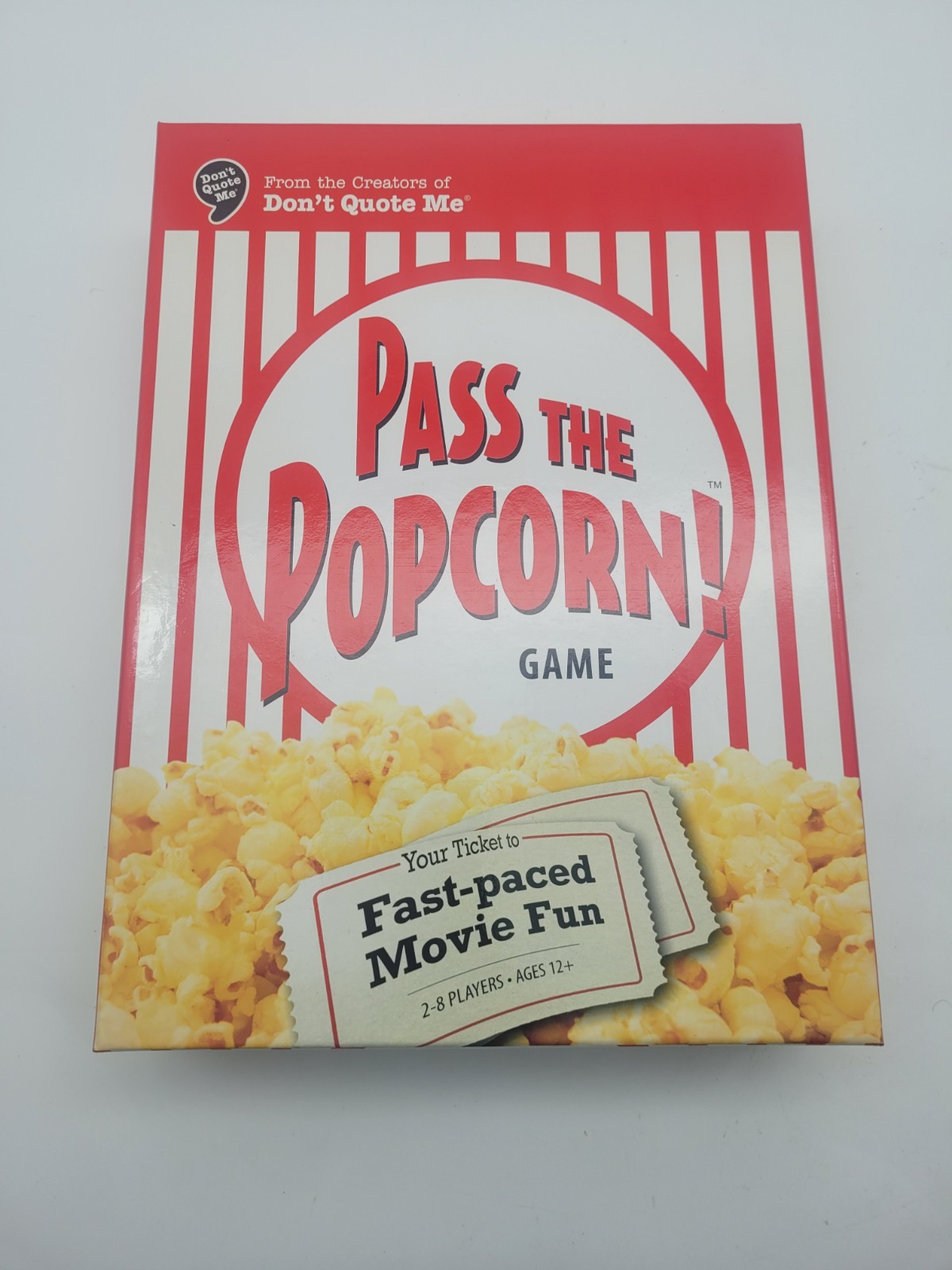 Pass the Popcorn Game with Bonus Booster Star Connection Actor Card Game