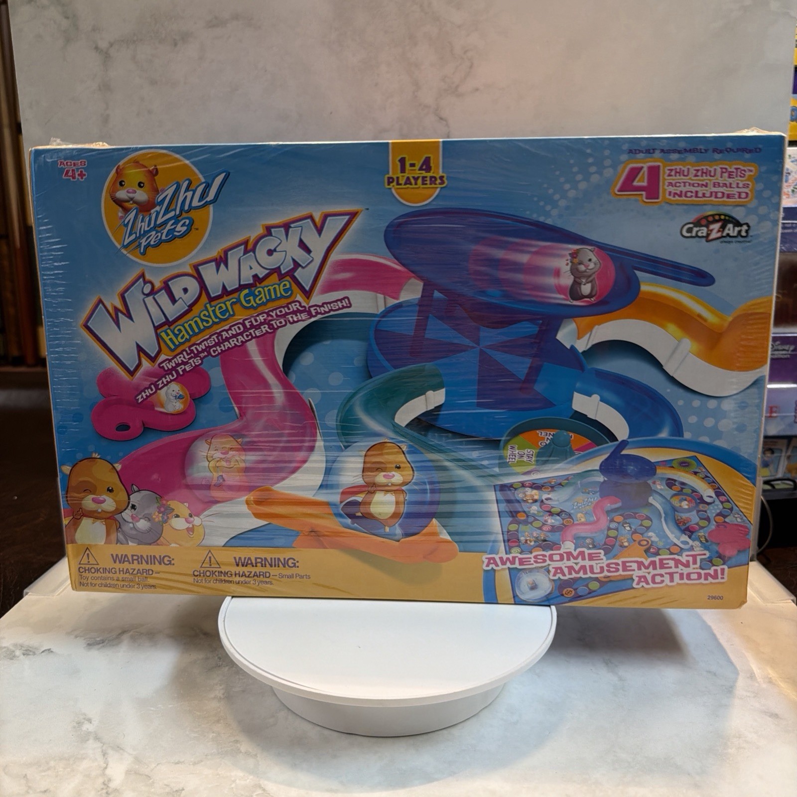 NEW Zhu Zhu Pets 2010 Wild Wacky Hamster Board Game Craz-Z-Art RARE EBRC1/C3